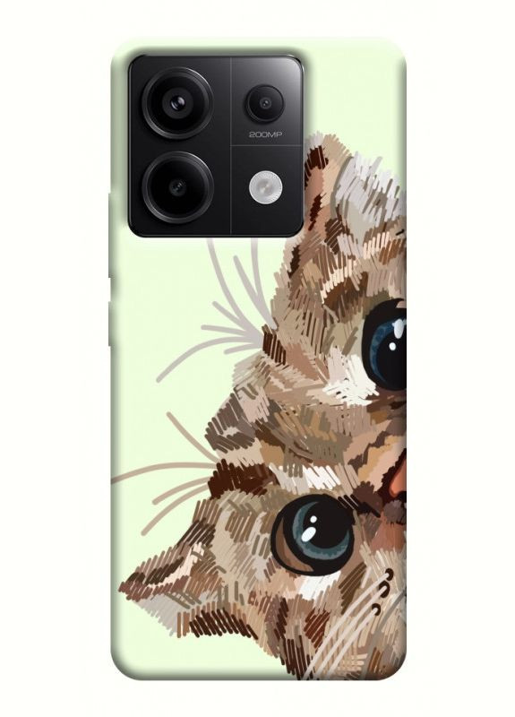 Чохол з принтом для Xiaomi Redmi Note 13 Pro 4G / для Ксяомі, сяомі, ксіомі редмі ноте 13 про Cat muzzle No Brand (338602966)
