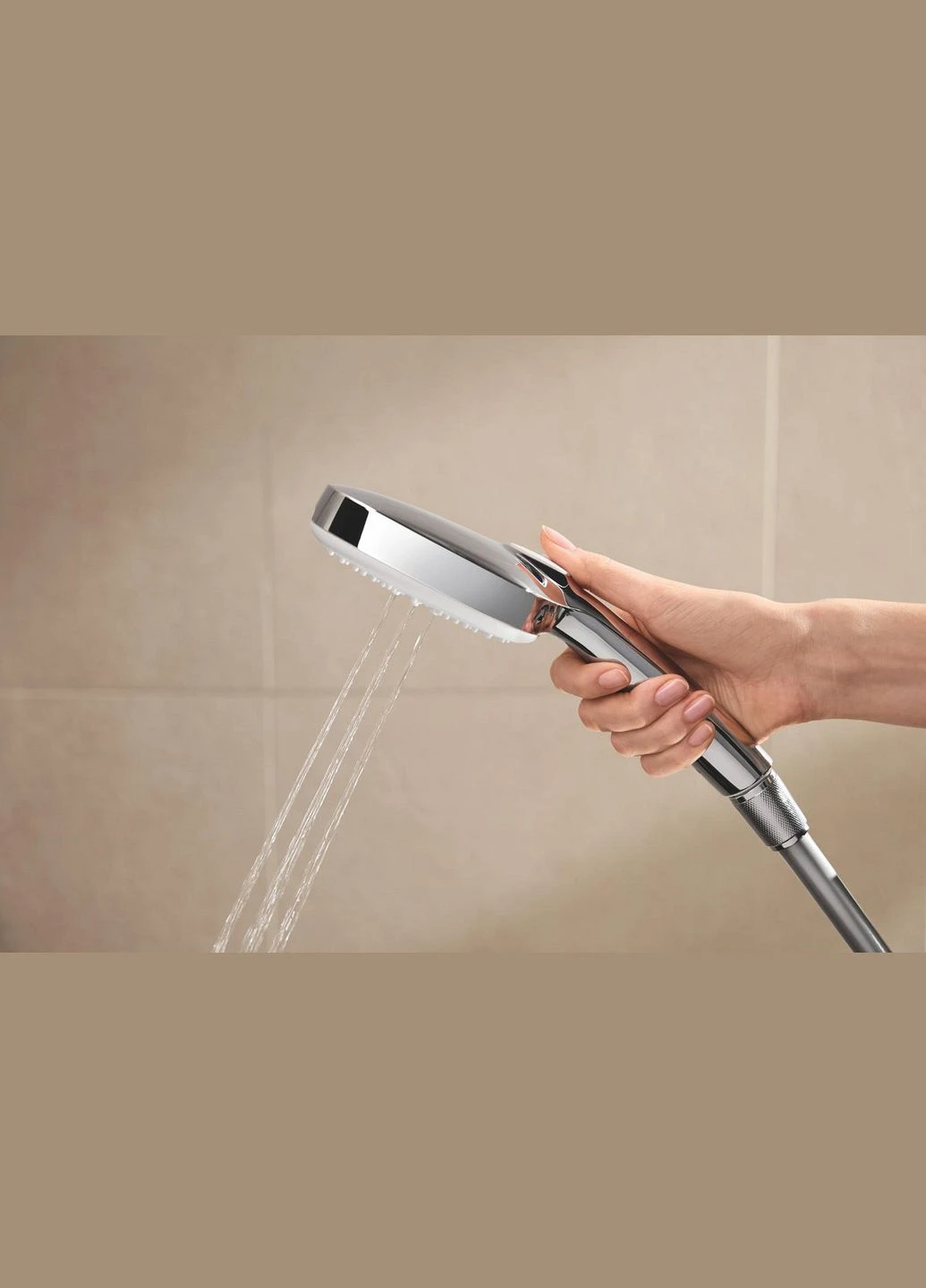 Душова система Tempesta System 250 Cube з термостатом, настінний монтаж, хромоване покриття Grohe (399027868)