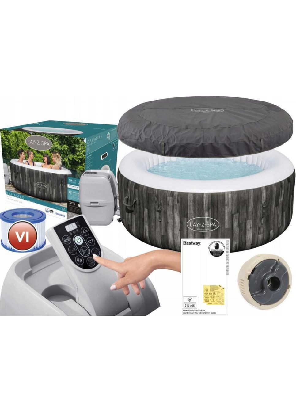 СПА-бассейн надувной 60005 Bestway (360394082)