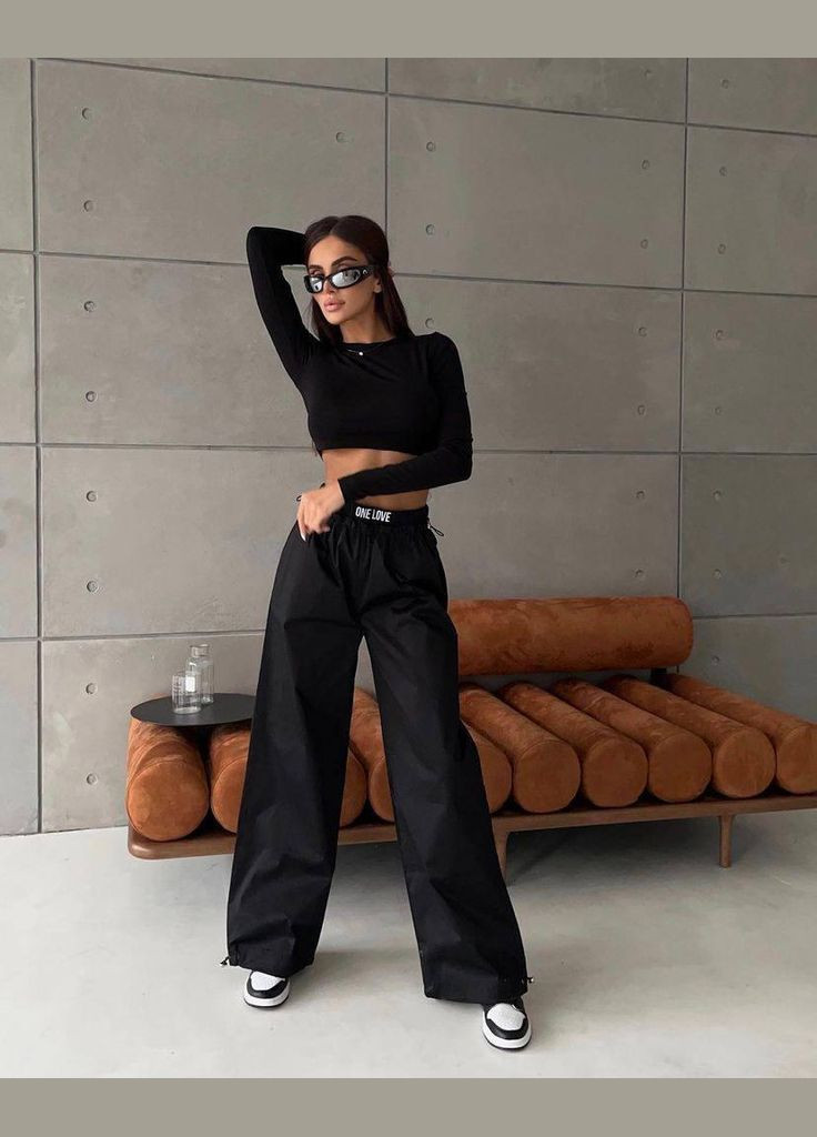 Костюм женский - спортивный, топ + штаны карго JUGO CRYSTAL № 1067 (301633945)