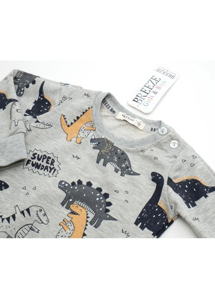 Спортивный костюм с динозаврами (18889-74B-yellow) Breeze (300857540)