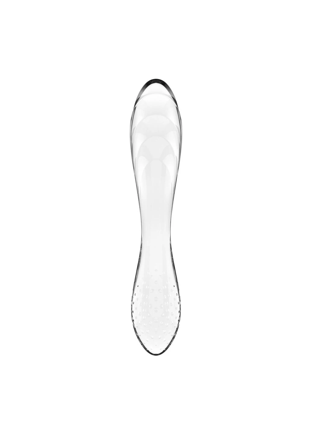 Двосторонній скляний дилдо Dazzling Crystal 1 Transparent, дуже міцний, без стопера Satisfyer (332209517)