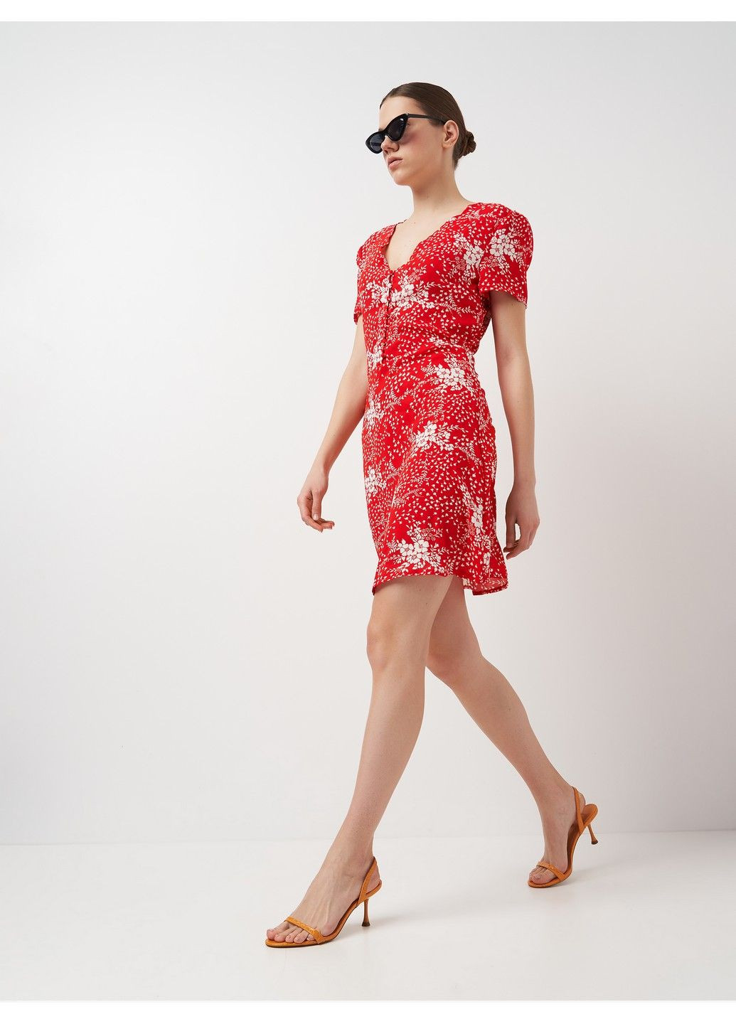 Червона кежуал сукня Missguided з квітковим принтом