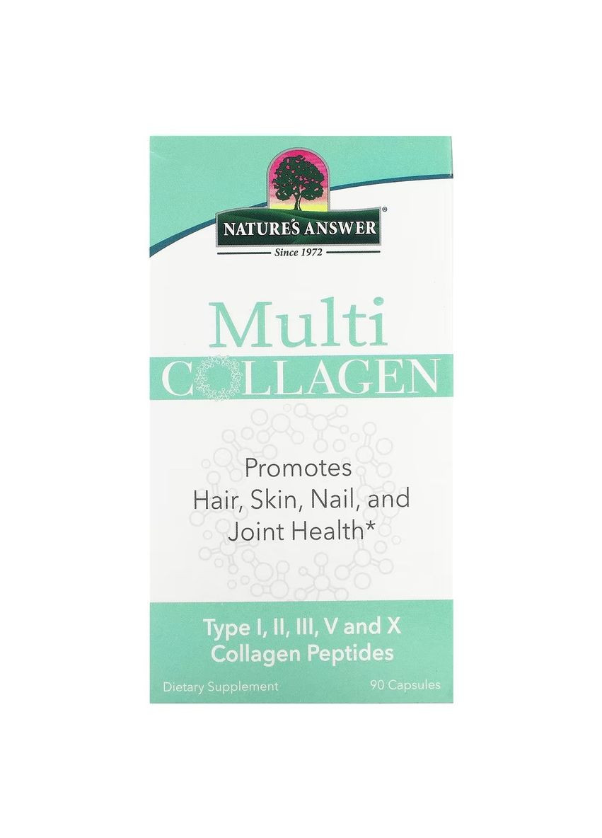 Мультиколлаген, Multi Collagen, 90 капсул Nature's Answer (315146009)