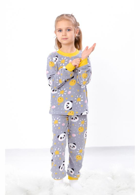 Світло-сіра зимня піжама для дівчинки (p-12571) Носи своє