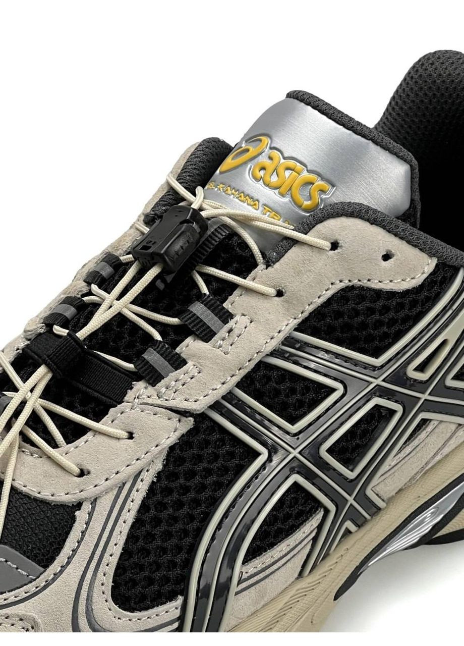 Бежевые демисезонные кроссовки мужские asics No Brand Gel-Kahana TR V4 Beige Black
