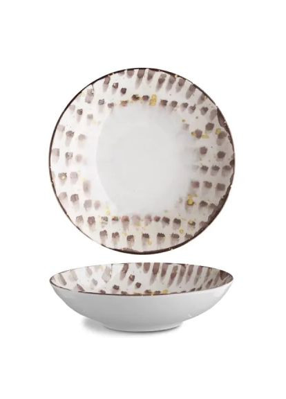 Тарелка Isabelle глубокая 22 см Brown Brush (ISC1922-K0014) G.Benedikt Isabelle глибока 22 см Brown Brush (366645036)