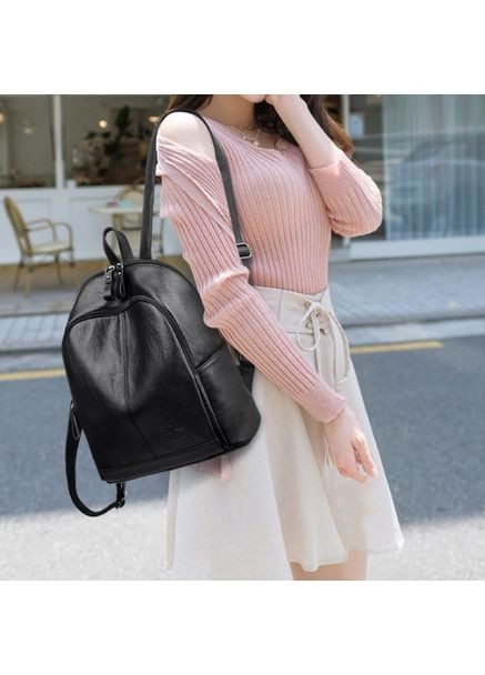 Жіночий рюкзак міський Кенгуру коричневий з екошкіри для повсякденного використання невеликий рюкзачок для дівчат ProDobro (363136214)