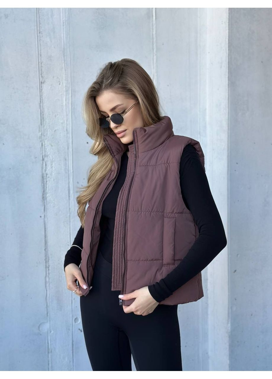 Жилет на синтепоні короткий без капюшона Nositi 185-4Минимал (361444965)