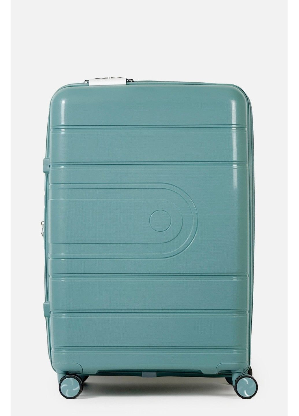 Большой пластиковый чемодан 606-1-GRN Tourist (354704062)