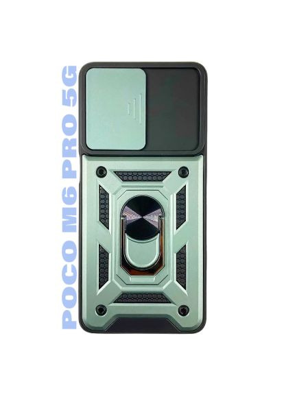 Чохол до мобільного телефона (710939) BeCover Military Poco M6 Pro 5G Dark Green (357238966)