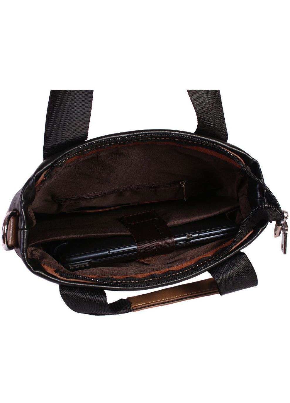 Сумка для ноутбука зі штучної шкіри 30921 чорна No Brand (370848525)