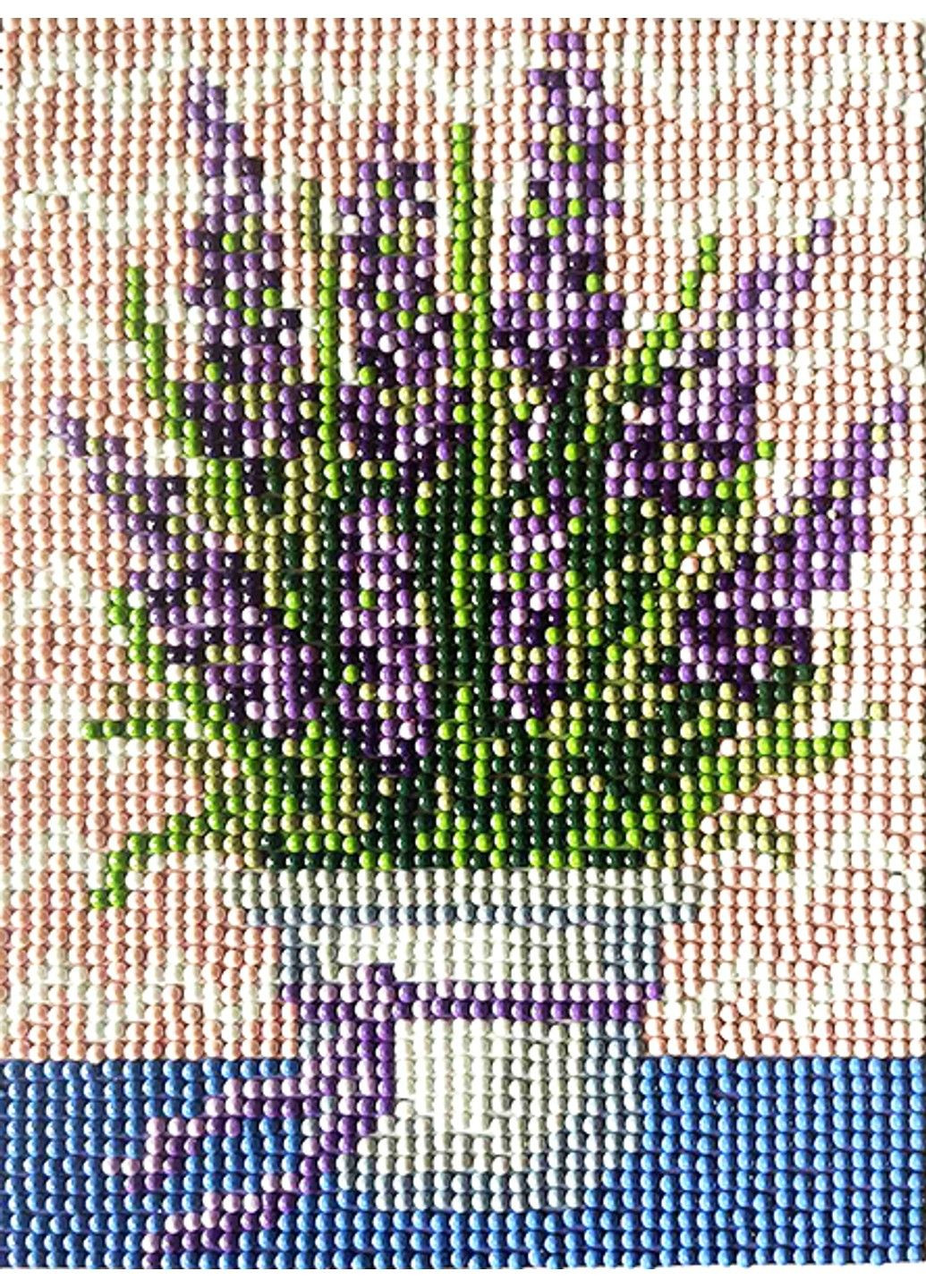 Алмазна мозаїка Набір для творчості зі стразами Лаванда 19*14 см No Brand (332207629)