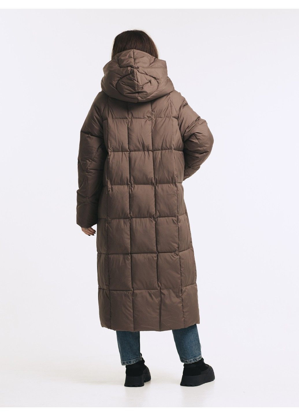 Коричневая зимняя пальто 21 - 18155 ZLLY