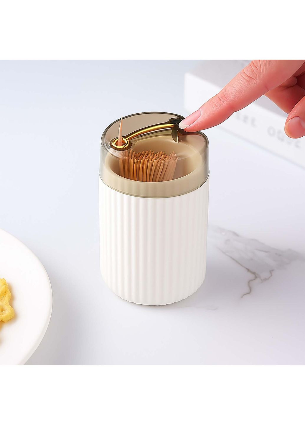 Автоматичний диспенсер контейнер тримач для зубочисток круглий Yu Xin (355341911)