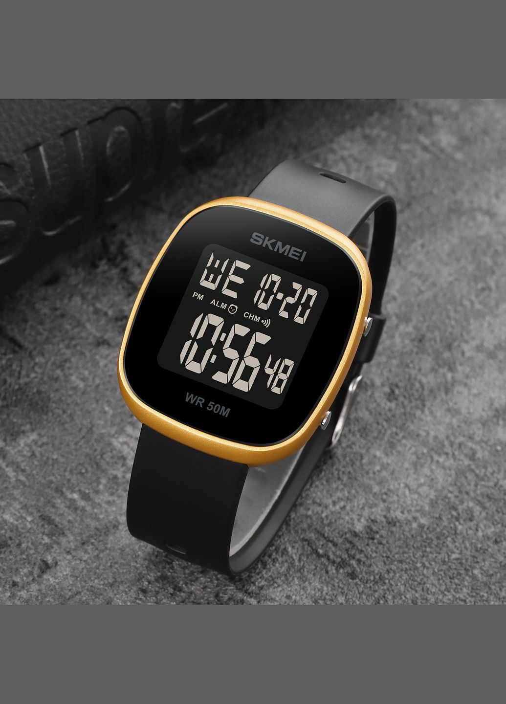 1843GD Gold электронный спортивный, сasual Skmei (324088699)
