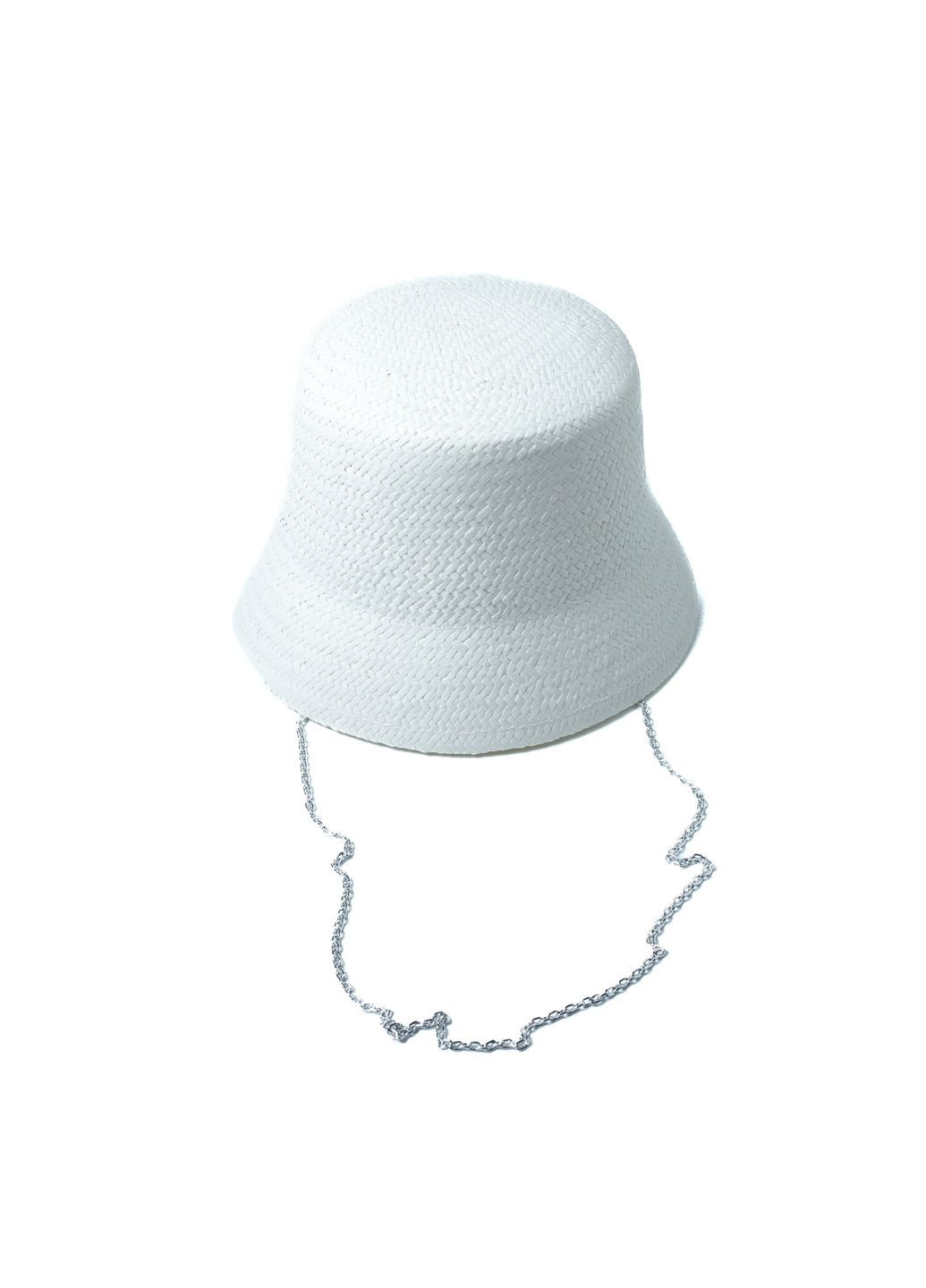 Панама жіноча з ланцюжком папір біла ВІЛЕНА LuckyLOOK 444-560 (322793154)