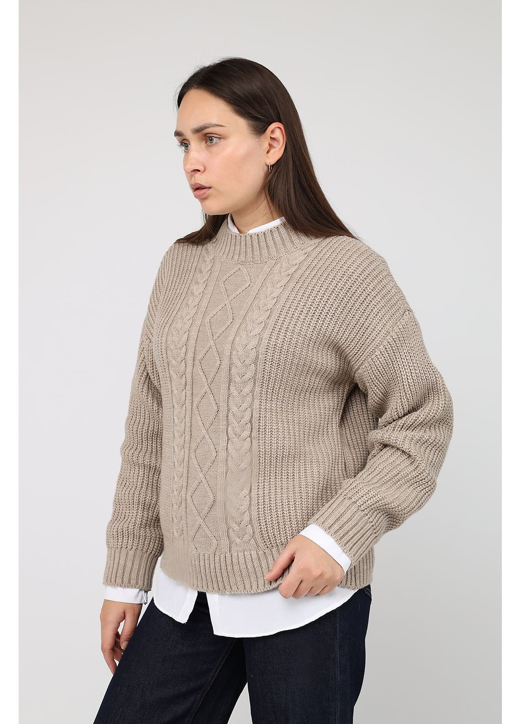 Джемпер жіночий колір бежевий CB-00285740 Yuki (369447242)