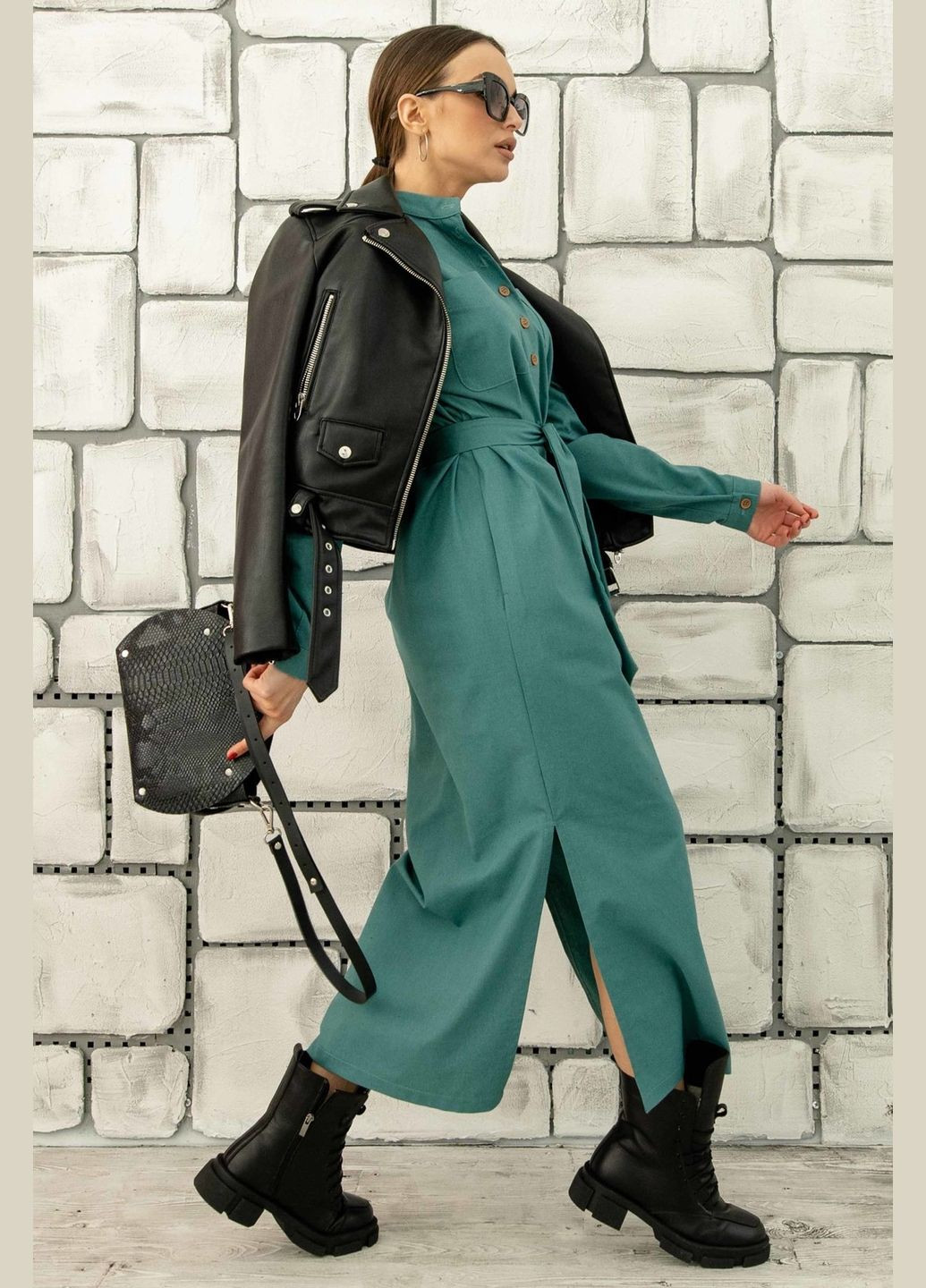 Бірюзова кежуал, святковий, ділова сукня ри мари оллі пл 1321 сукня-сорочка RiMari