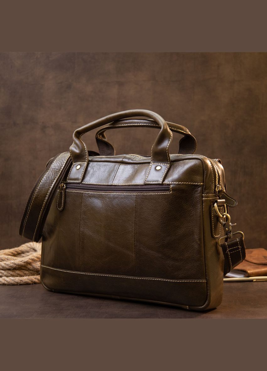 Ділова сумка 20443 Коричнева Vintage (329150181)