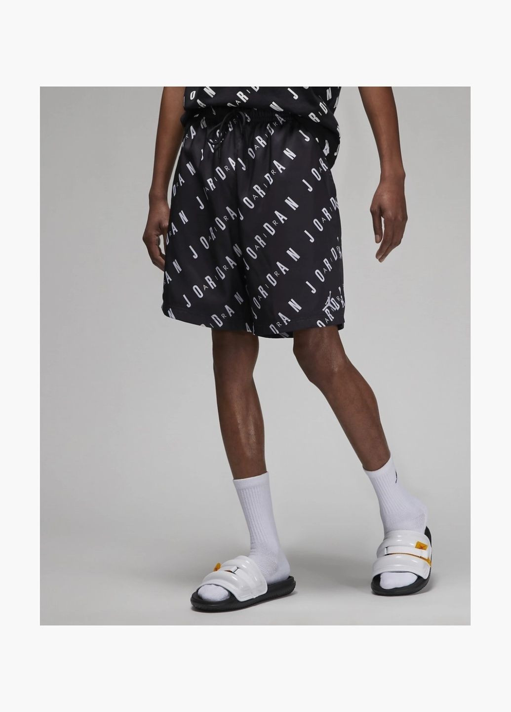 Шорти чоловічі Essentials Allover Print Poolside Swim Shorts Black DX9673-010 Air Jordan (326783406)