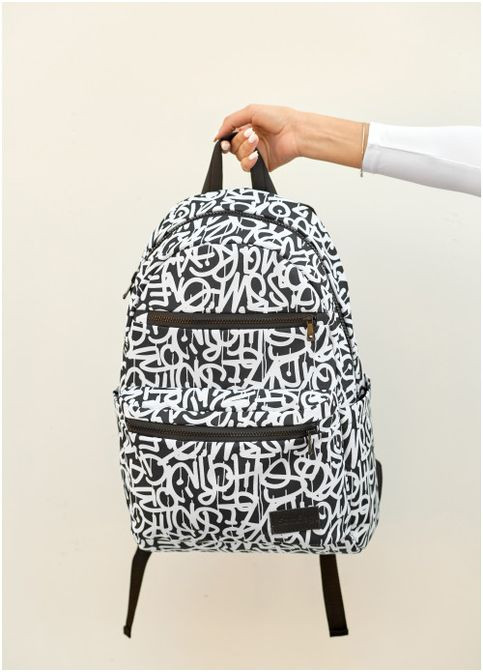 Женский тканевый рюкзак с отделением под ноутбук принт Graphity (6120281346) Sambag (360965679)