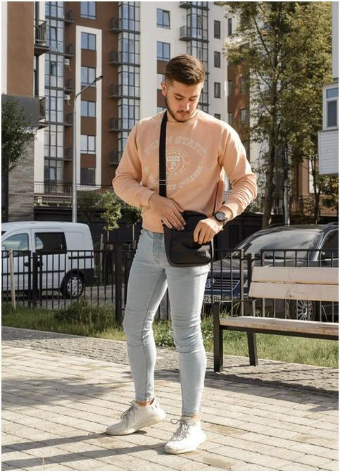 Спортивная сумка планшет через плечо мужская экокожа маленькая Черный 36665 Sambag (353689860)