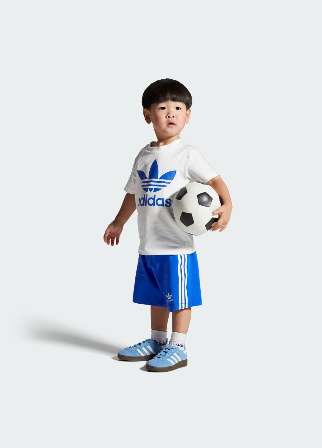 Синій всесезонні кросівки handball spezial comfort closure elastic lace kids adidas