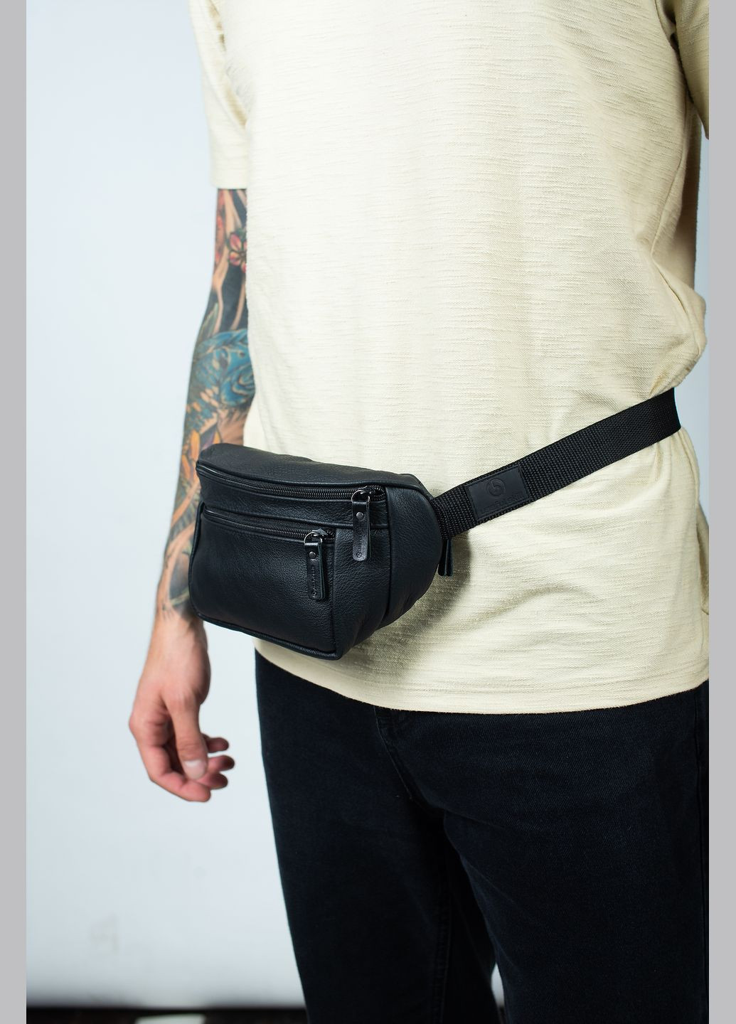 Сумка мужская на пояс кожаная SKILL (298875812)