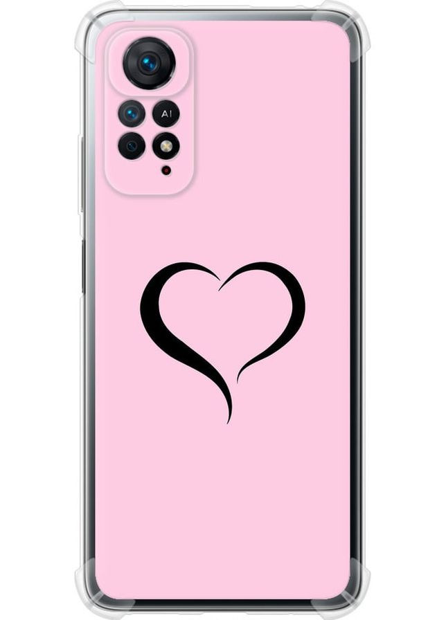 Силикон с усиленными углами чехол 'Сердце 1' для Endorphone Xiaomi Redmi Note 11 (335050938)