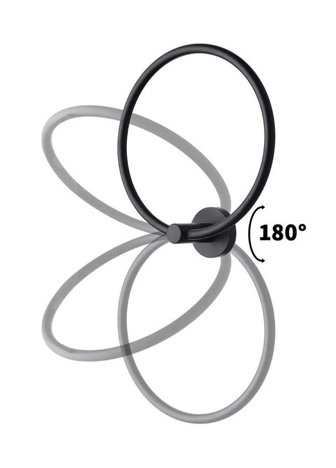 Рушникотримувач кільце 332915A MIST 05 BLACK Rea (336936943)