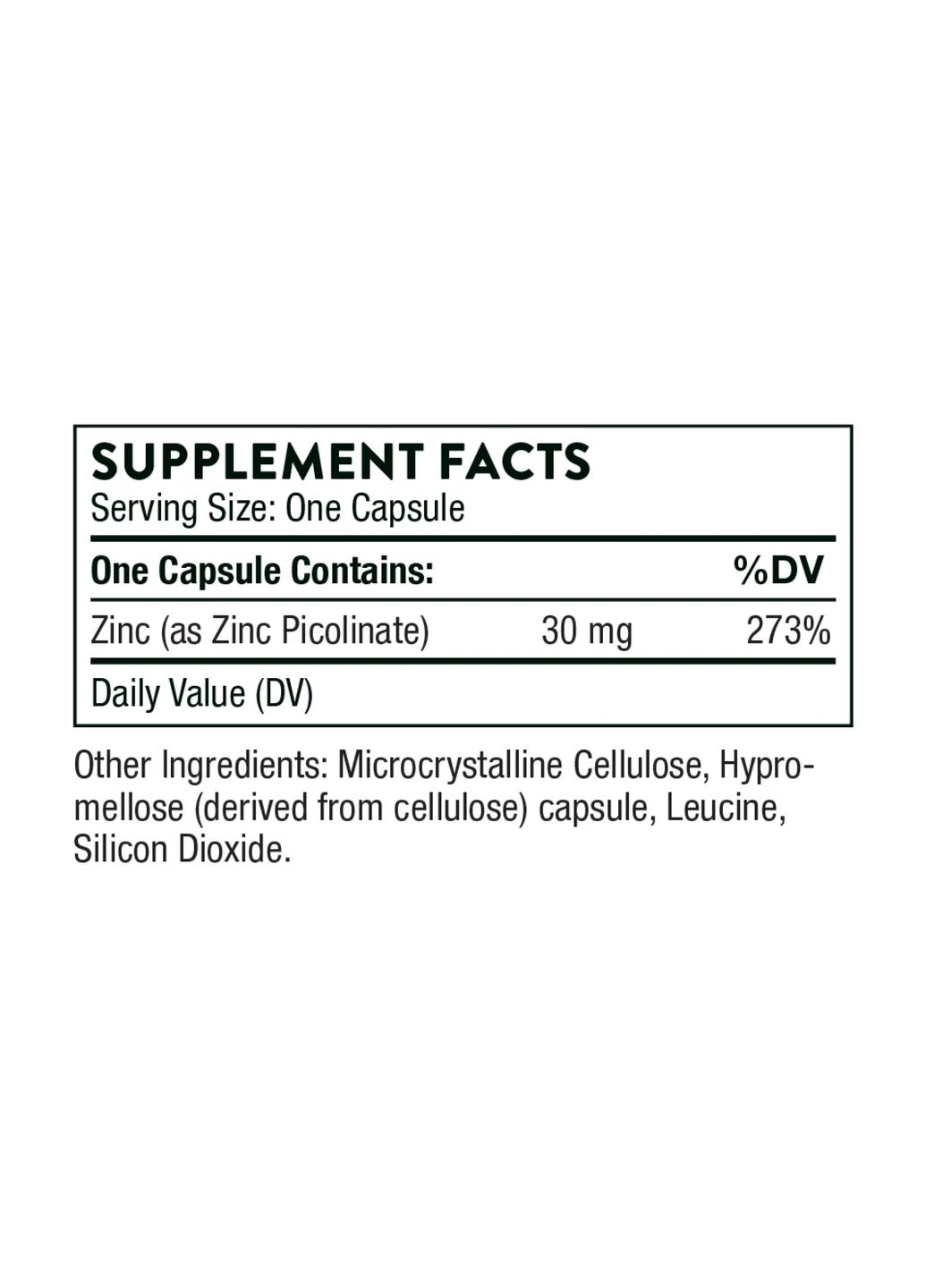 Zinc Picolinate 30 mg - 180 caps Thorne (380952202)