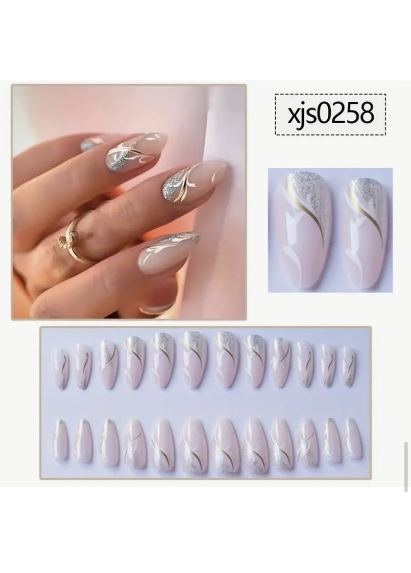 Накладні нігті, Вензеля набір 24 шт No Brand (372114389)