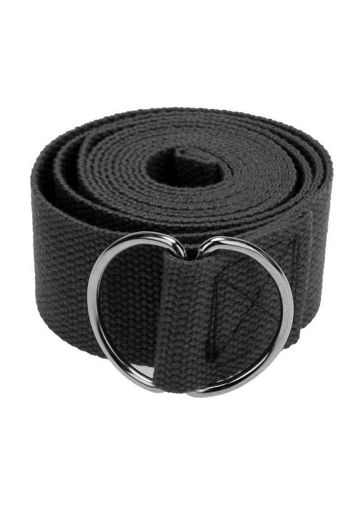 Ремінь для йоги Чорний EasyFit (340273854)