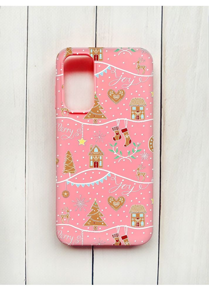 Матовый чехол на Samsung Galaxy A15 (A155) / M15 Фон Рождество (принт 201) Creative (362970342)