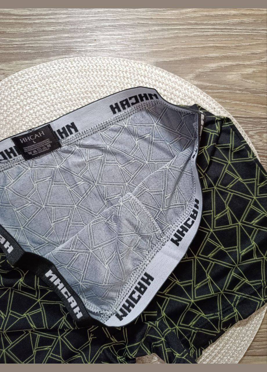 Набір трусів чоловічих, боксери INSAMG () бамбукові широка резинка, розмір L-4XL Indena (341264011)