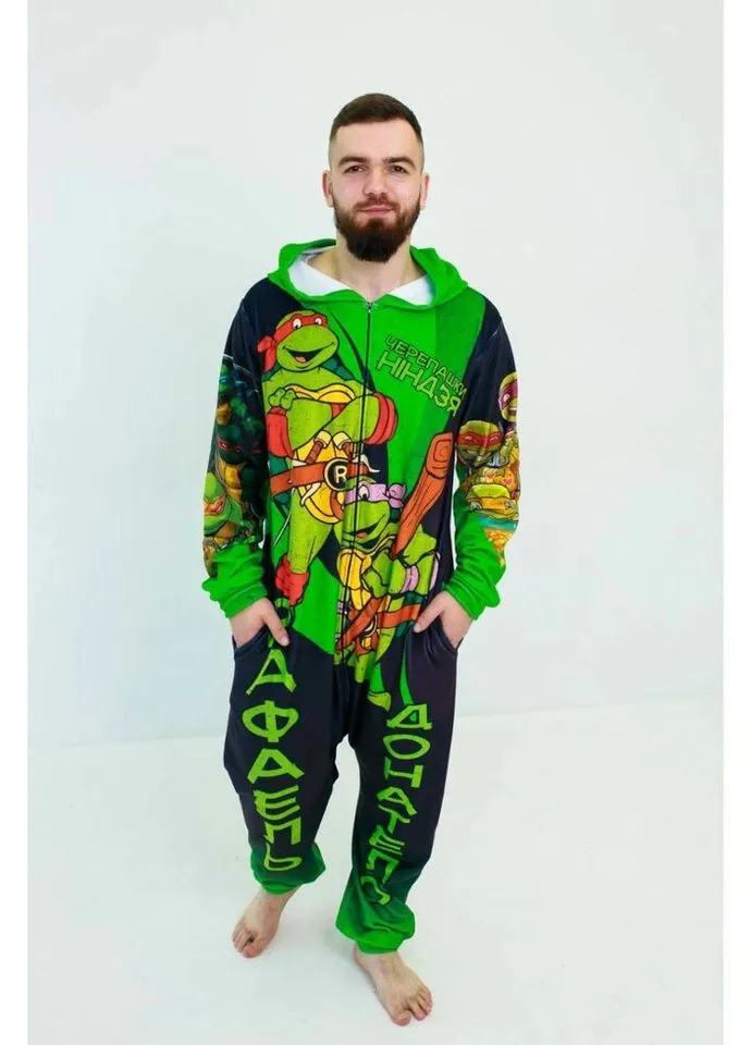 Кигуруми для взрослых Oversize 3D Черепешки-ниндзя 3272_3_180 17049 180 см FlexDress (336022268)