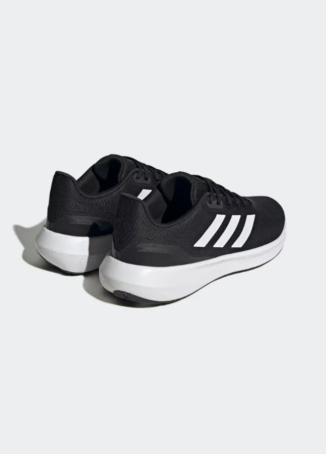 Черные всесезонные кроссовки runfalcon 3 core black cloud white core black adidas