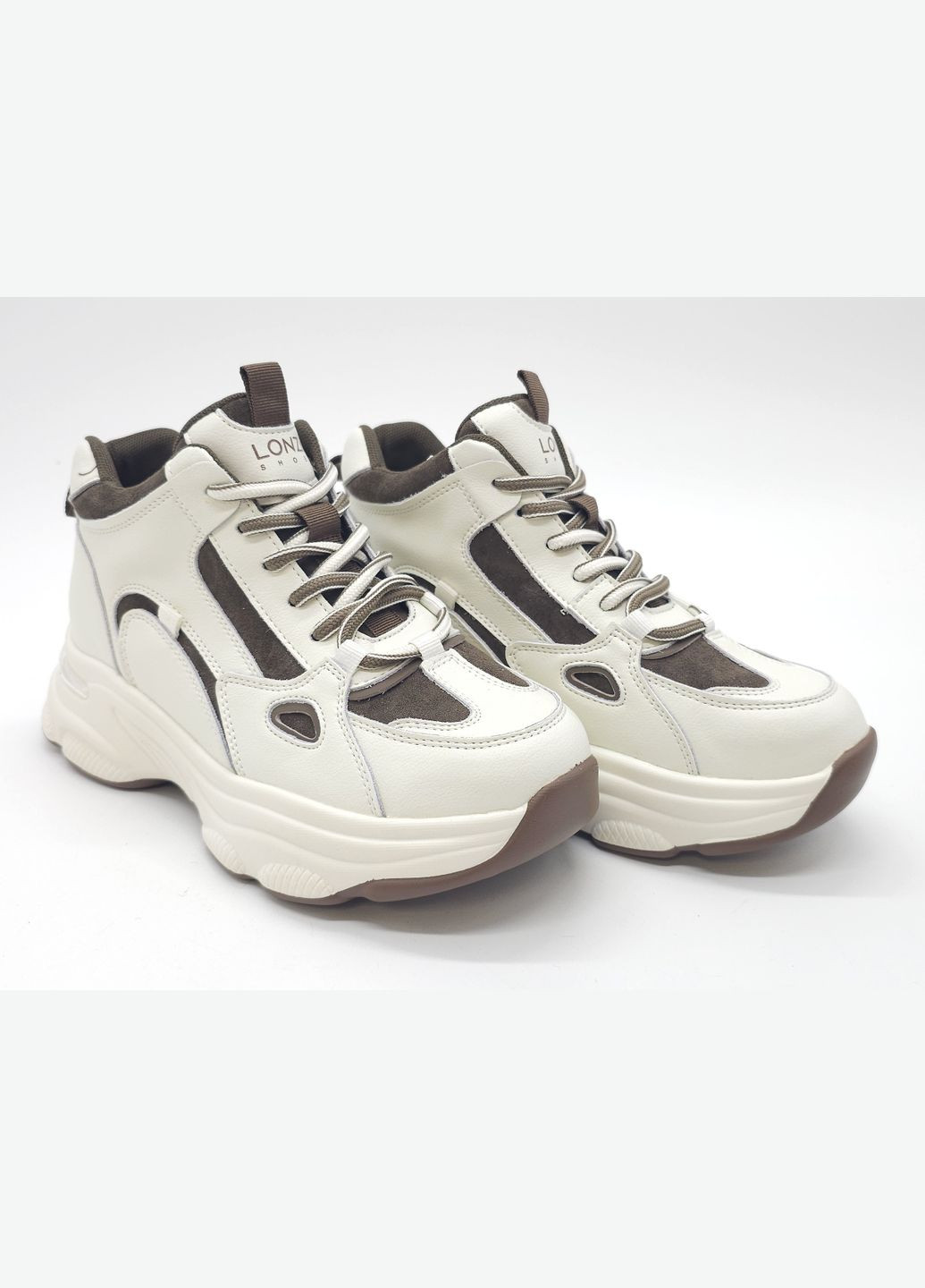 Білі всесезонні жіночі кросівки білі шкіряні l-11-47 24,5 см (р) Lonza