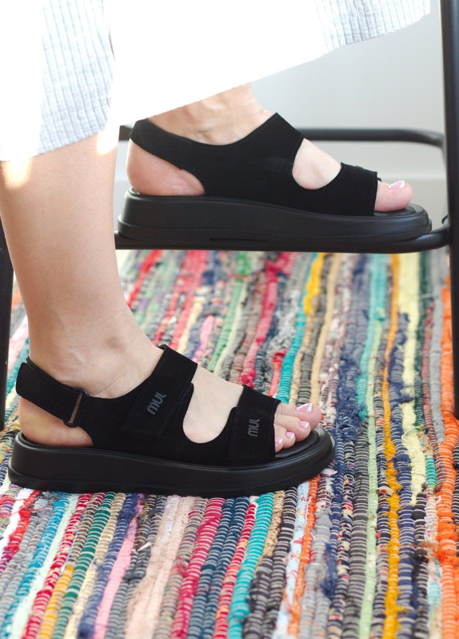 Босоніжки жіночі з натуральної замші No Brand 2236/2 (341278554)