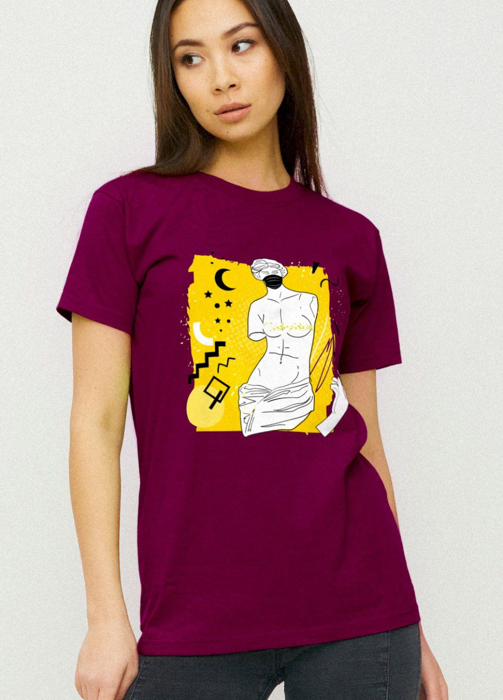 Футболка Boyfriend / air print / YAPPI - (252386945)