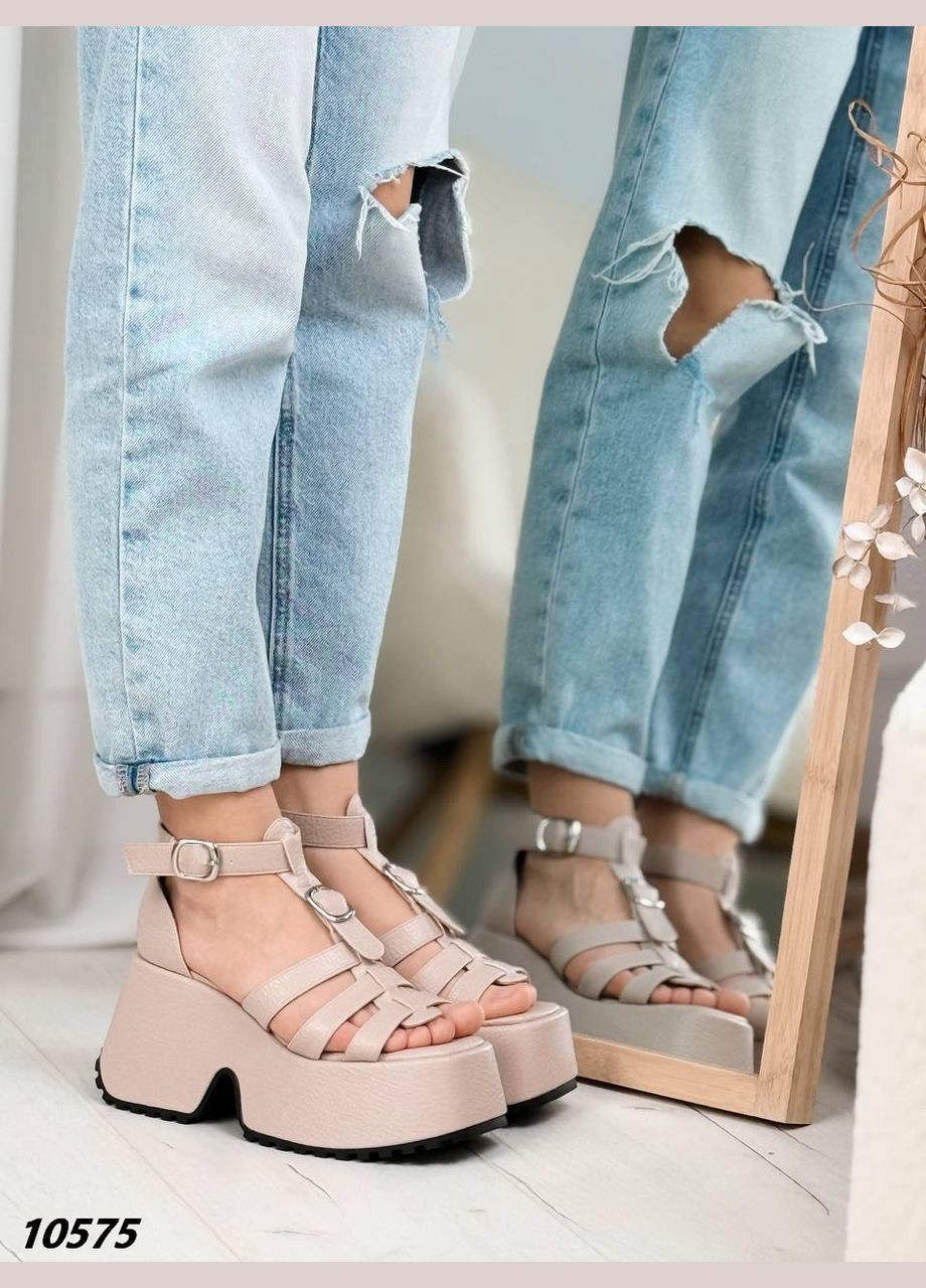 Бежевые боссоножки Vakko