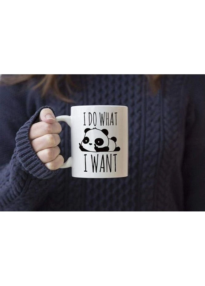 Чашка I do what, i want 330 мл Біла No Brand (400063898)