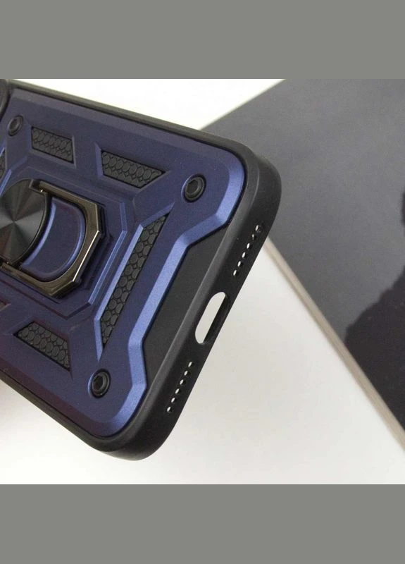 Ударостійкий чохол Camshield Serge Ring для Apple iPhone 13 Pro (6.1") Blue No Brand (340063993)