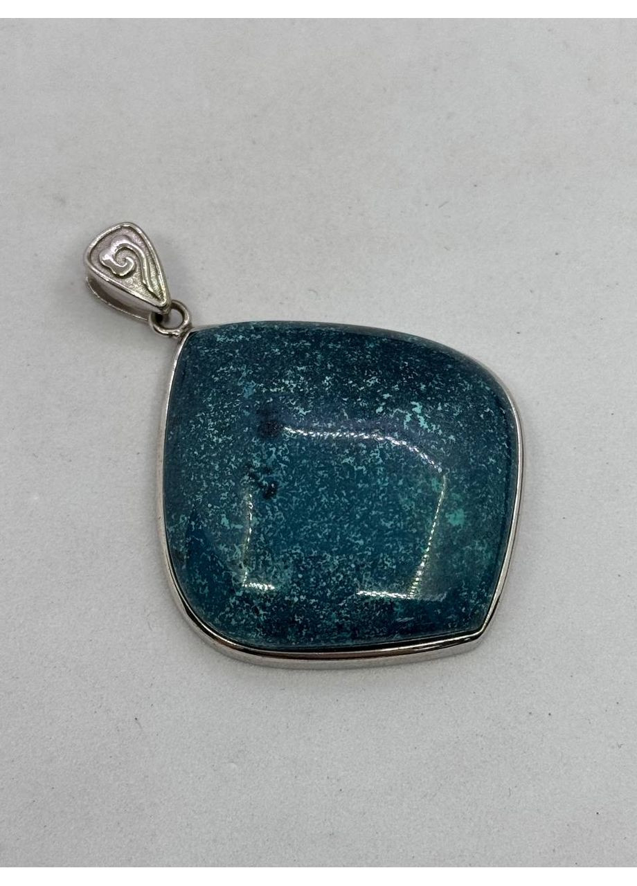 Кулон з бірюзи 36*34*8 мм Блакитний No Brand (363829977)