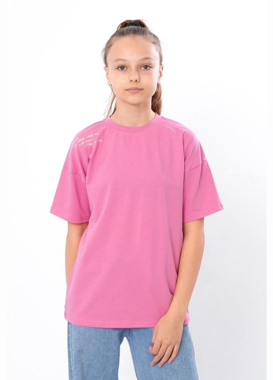 Рожева літня футболка для дівчинки (підліткова) Носи своє