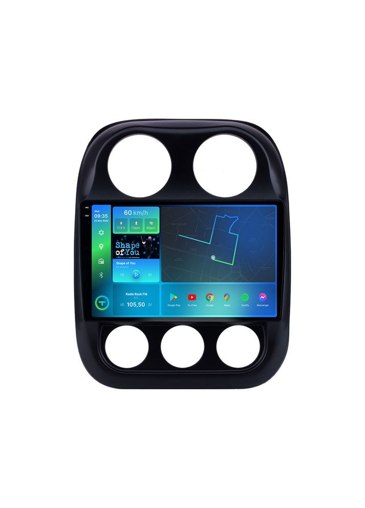 Штатная магнитола 2K Jeep Compas/Patriot 1016 F108256 4G Carplay DSP Torssen (307086670)