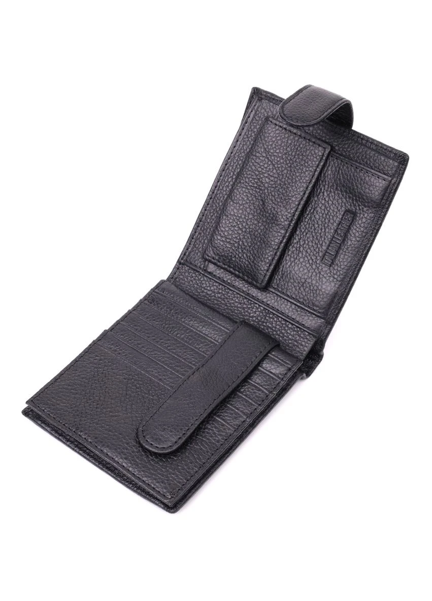 Чоловічий трендовий гаманець із натуральної шкіри 22553 st leather (394032476)
