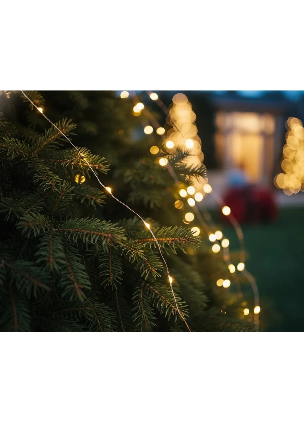 Гирлянда электрическая 10х2 м 200 LED теплый белый от сети Chomik (397614127)