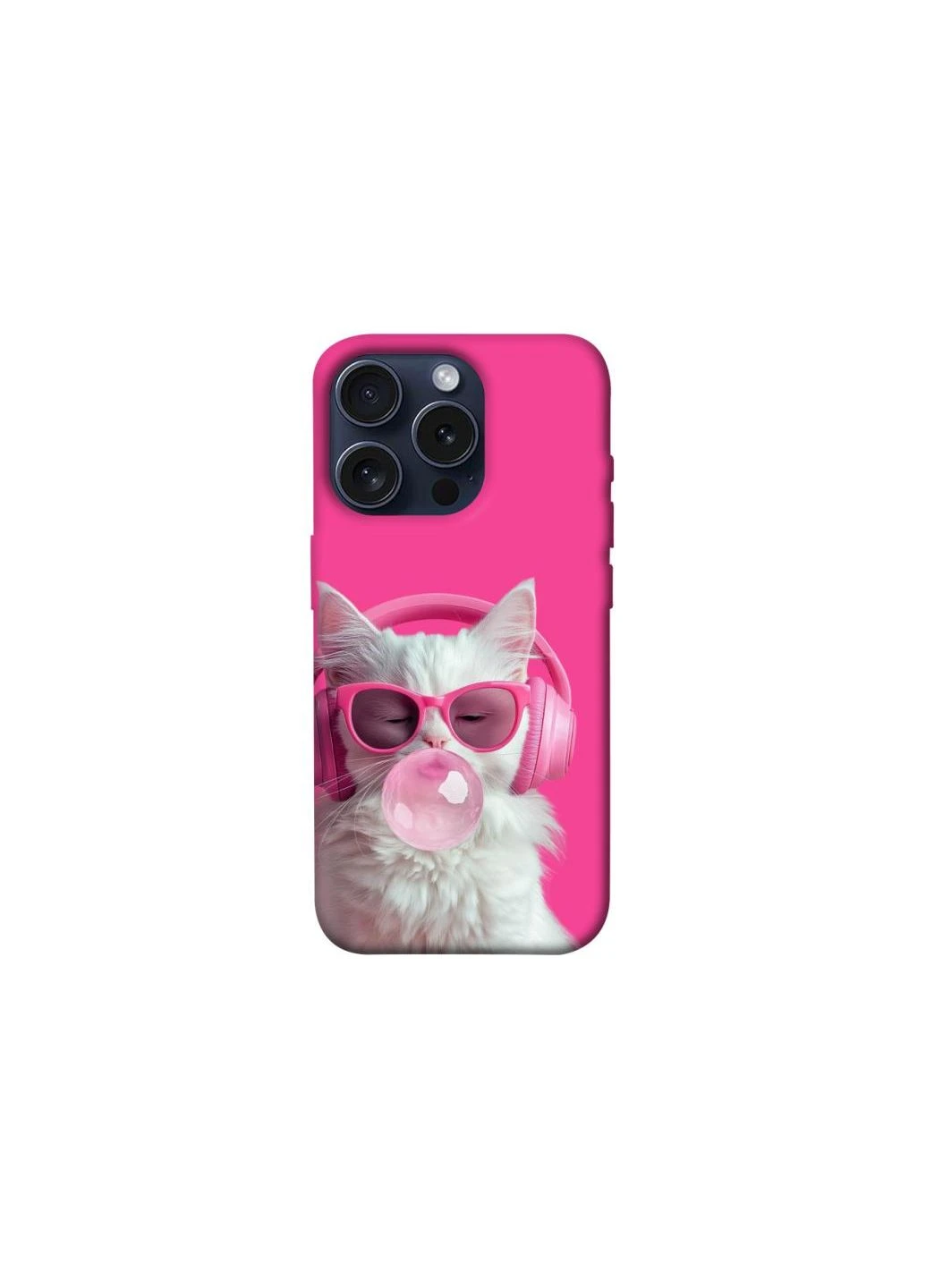 Чохол на Apple iPhone 15 Pro (6.1") Pink kitty Frontalka (352209662)